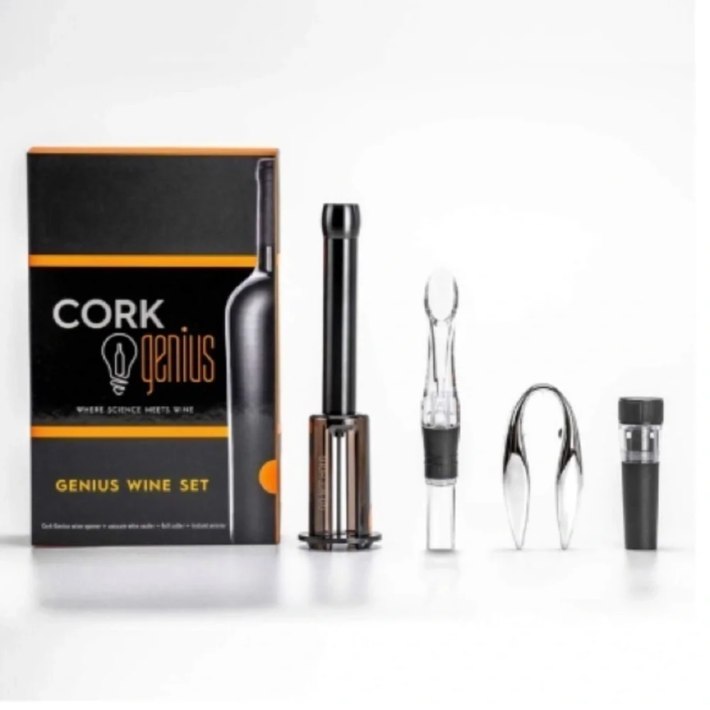 CORK GENIUS AIR JET ESSENTIALS WINE KIT